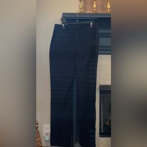 NWT~DEREK LAM IO CROSBY Black Straight-Leg Pants with Silver Buttons down legs